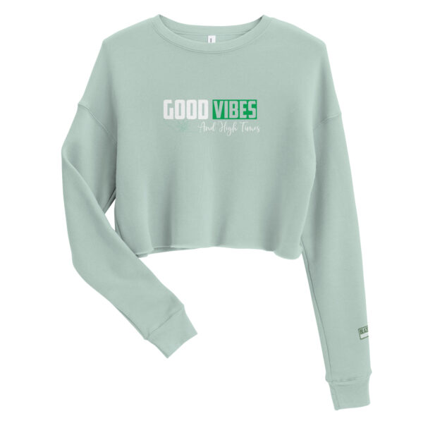 Crop-Pullover - Good Vibes – Bild 8