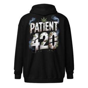 Zip hoodie - PATIENT 420 – Smoke Version